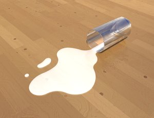 spilled milk glass liquid lwo