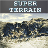 free snowy terrain landscapes 3d model