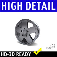 3D Model Jeep wheel rim