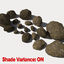 3d smooth rocks stones - model