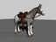 maya polygonal mule horse