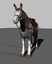 maya polygonal mule horse