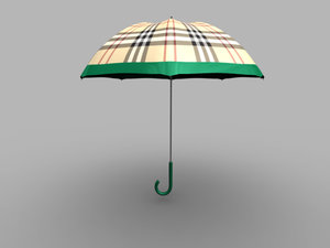 3dsmax burberry umbrella