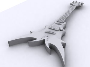 3d bc rich draco guitar