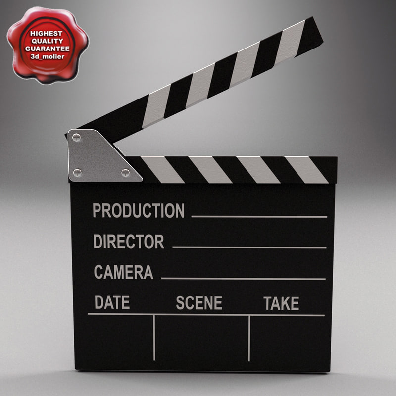 3d clapboard v2 model