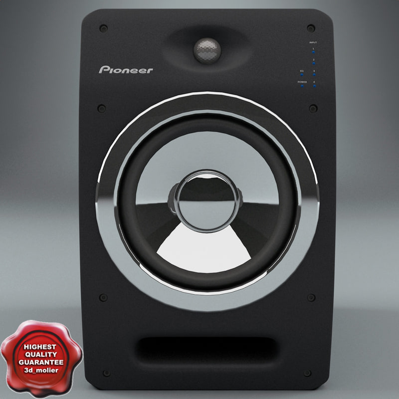 modelo 3d Sistemas de altavoces Pioneer S-DJ08 - TurboSquid 587472
