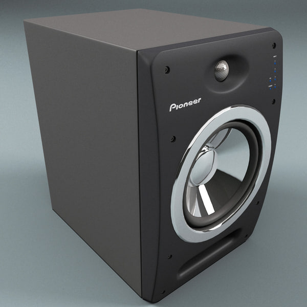 modelo 3d Sistemas de altavoces Pioneer S-DJ08 - TurboSquid 587472