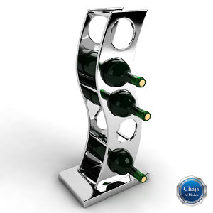 3d model wine rack