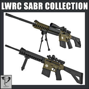 lwrc sabr rifles sniper 3d 3ds