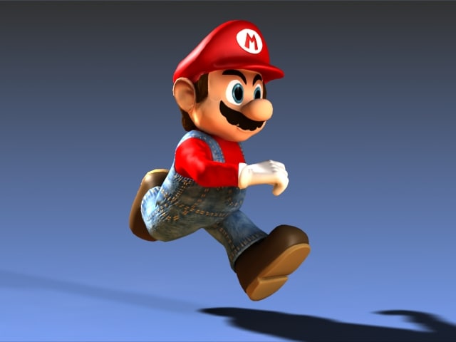 3d model mario running