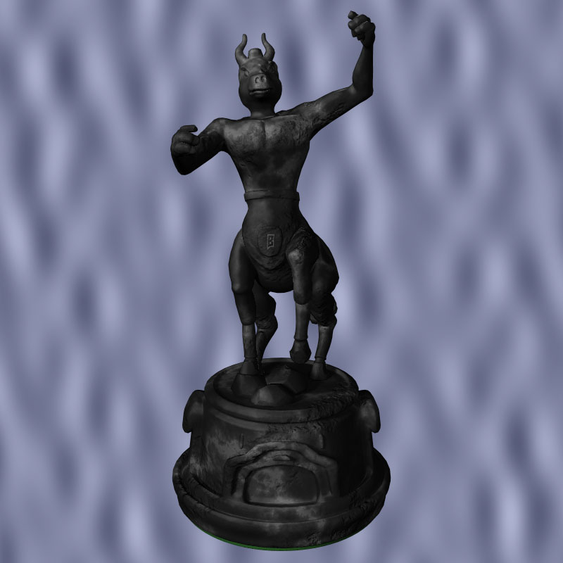 国际象棋骑士石像鬼3d模型