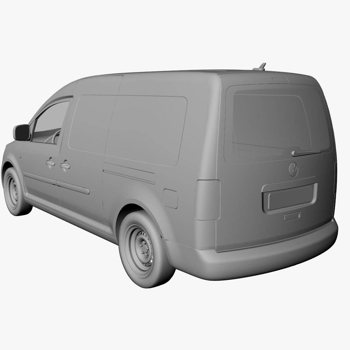 3d model vehicles caddy delivery van