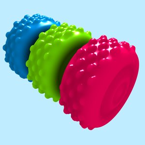 3d rubber ball model