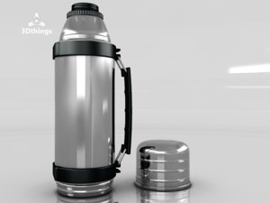 3d thermos model