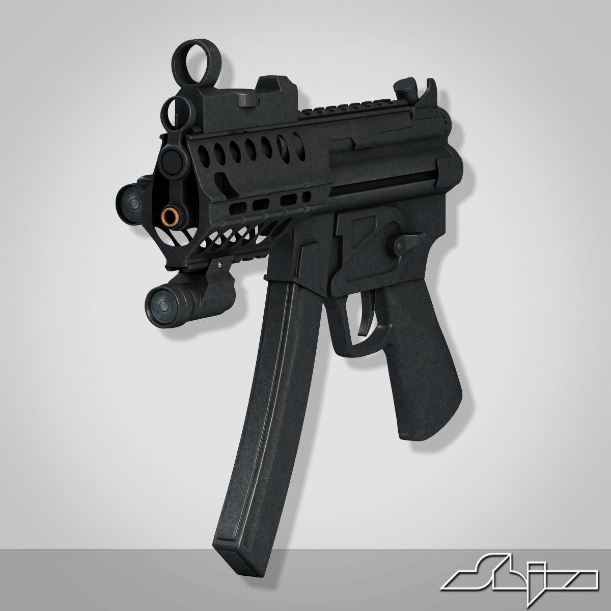 Submachine Gun Mp5 3d Model