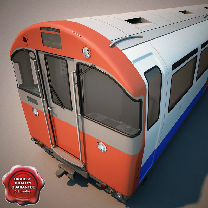 3d Max Realistic London Underground Train