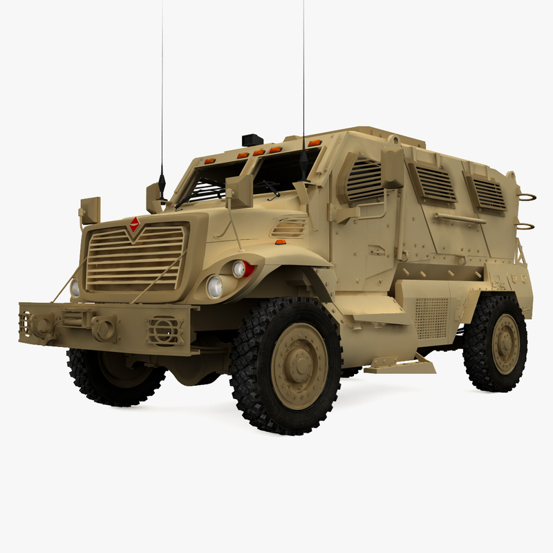 3d maxxpro mrap armoured fighting vehicle