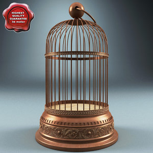 old bird cage 3d model