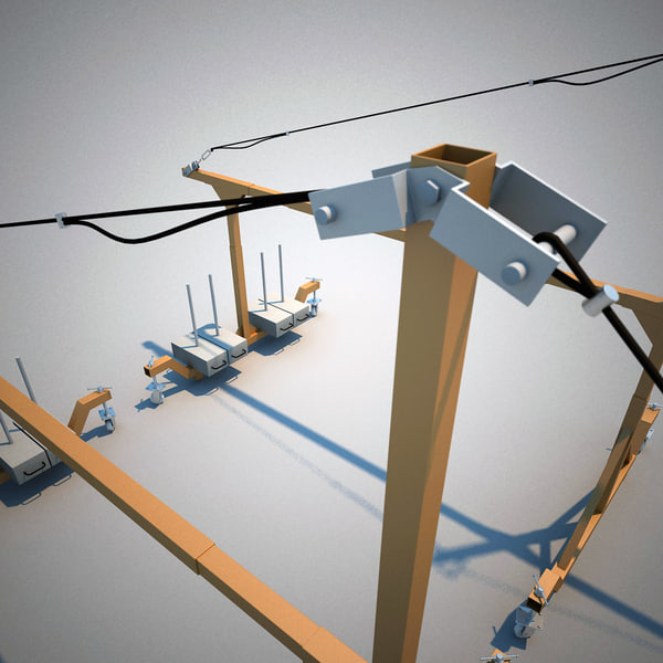 window cleaning machine gondola 3d max