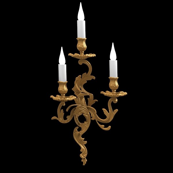 Bronze D Art Francias Wall Candle Lamp Sconce Classic