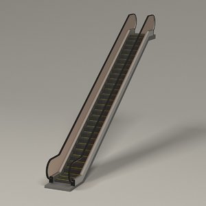 escalator 3d model