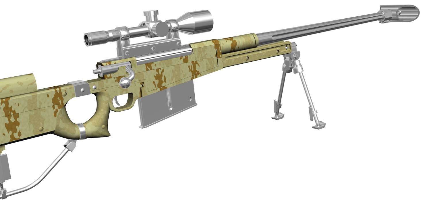 3d Max Aw50 Sniper Rifle