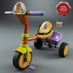 3d children tricycle v4