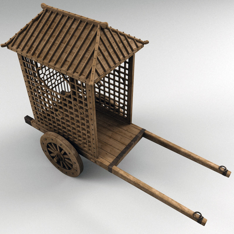 chinese wooden cart max