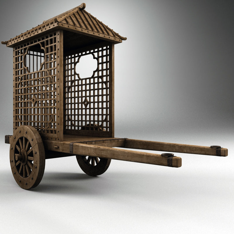 chinese wooden cart max