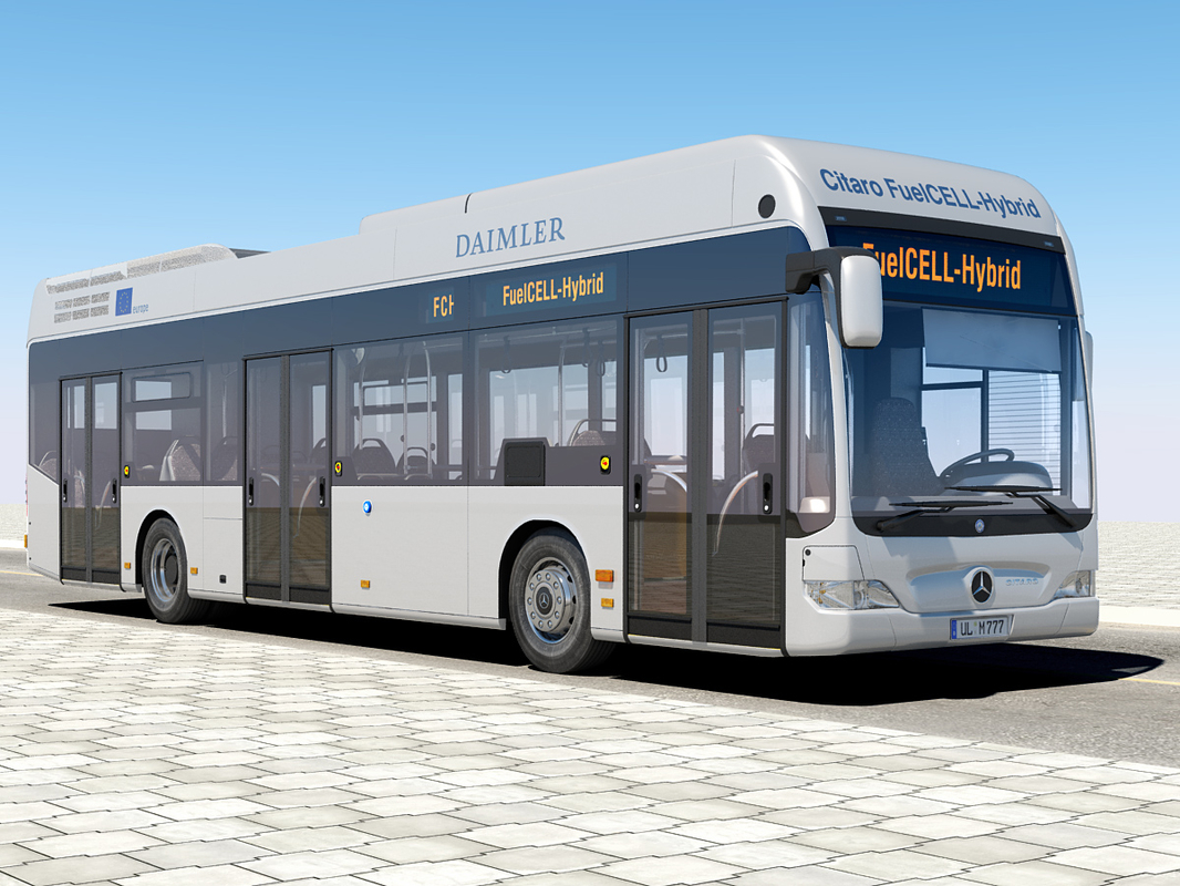 hybrid mercedes citaro 3d c4d