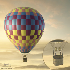 3d air balloon basket resolution