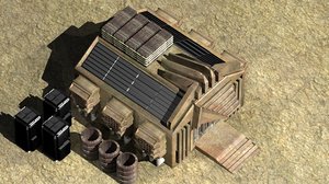 3d model mars container