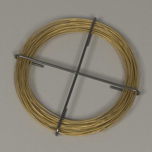 3d metal wire model