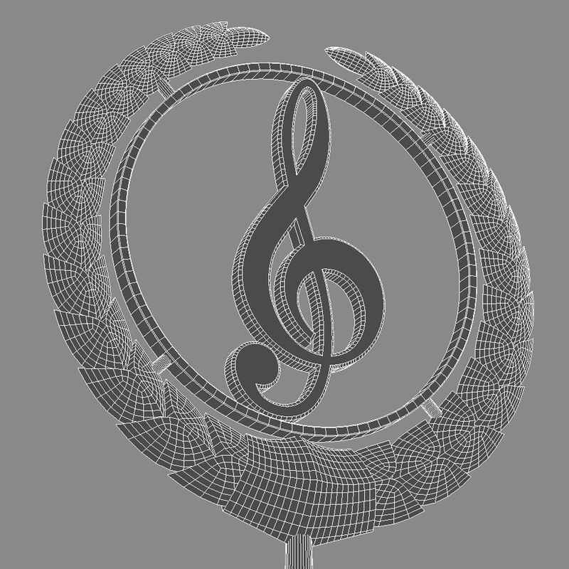 3d music logo