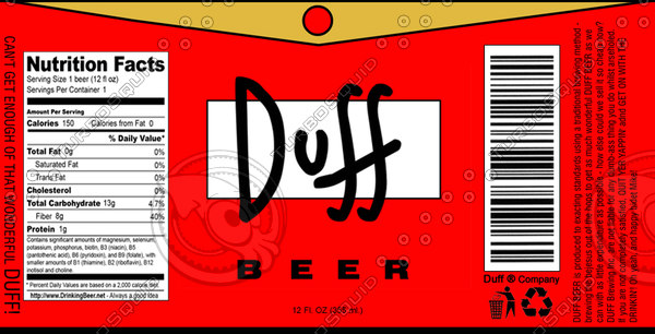 Free 3ds Model Simpsons Duff Beer Free 3ds Model Simpsons Duff Beer