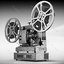 retro film projector 16mm 3d model