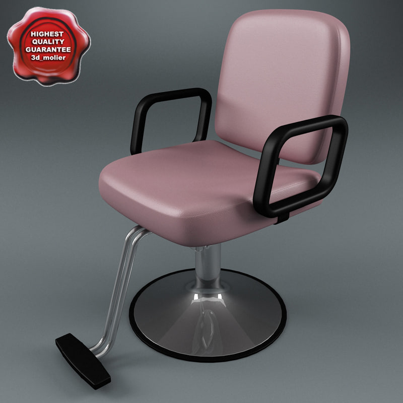 salon chair v2 3d model