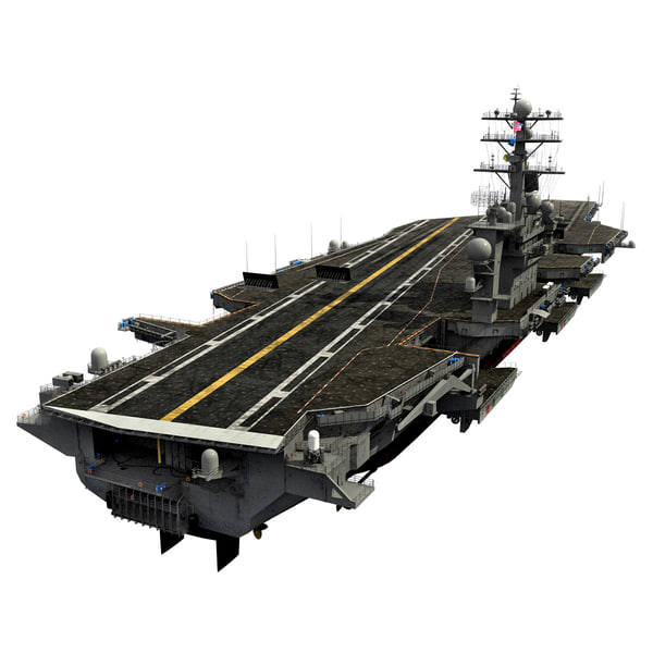 uss george washington cvn-73 3d max