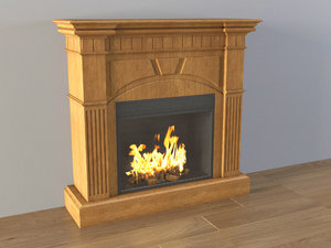 3d wood fireplace classic flame