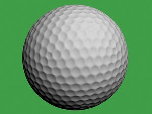 golf ball 3d max