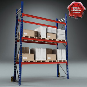 3d warehouse rack model