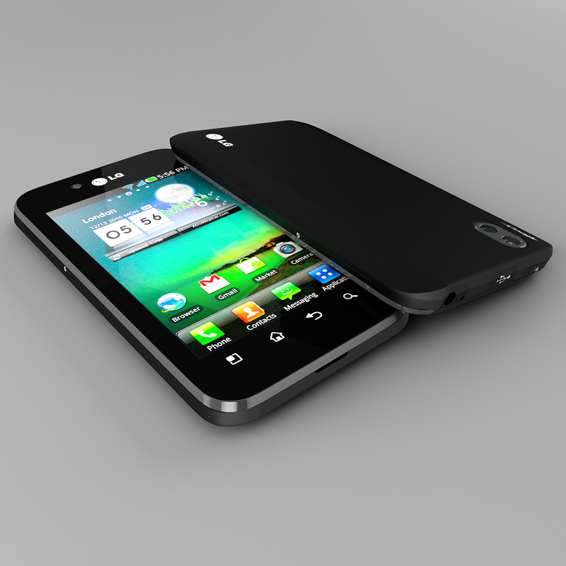 new android cell phone 3d max