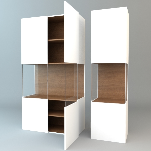 3ds Max Display Cabinets