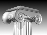 ionic column 3d model