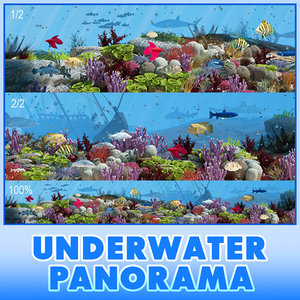 3d panorama underwater