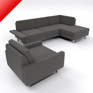 3d conseta modular sofa set