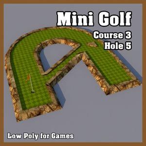 3dsmax mini golf hole