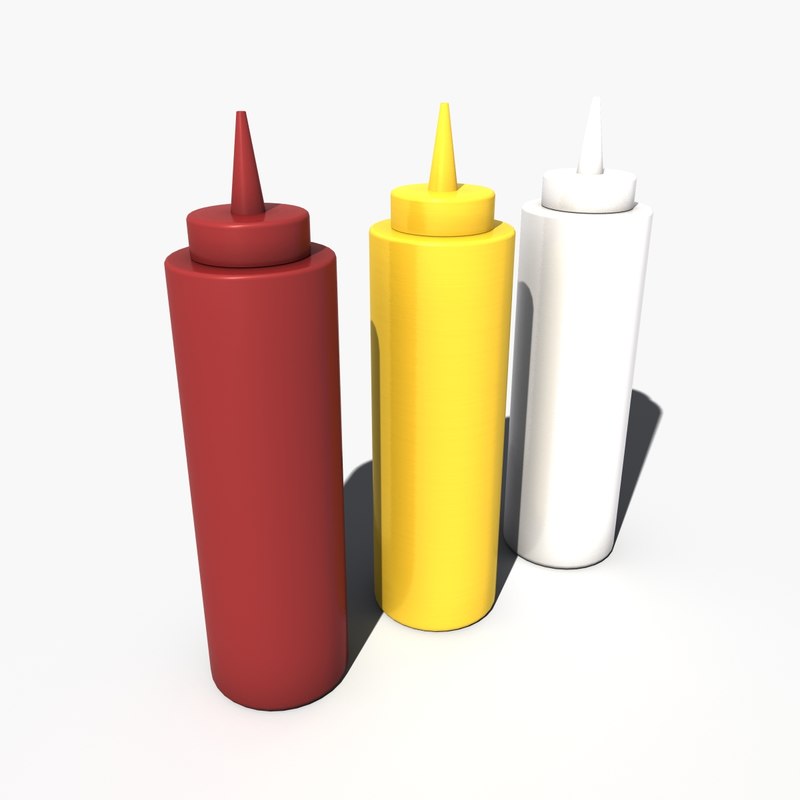 3d condiment squeeze model