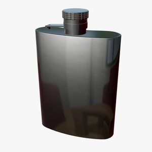 3d model hip flask