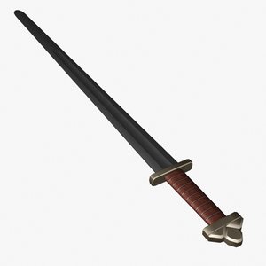 viking broad sword 3d obj